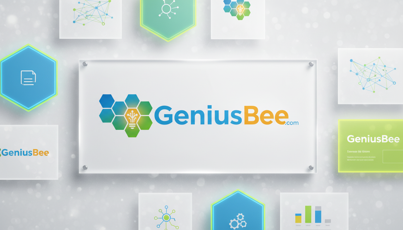 geniusbee.com brand mockup