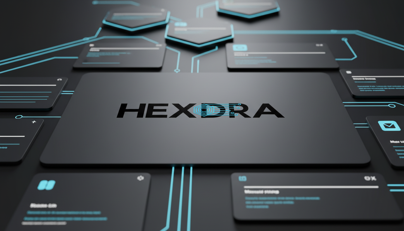 hexdra.com brand mockup