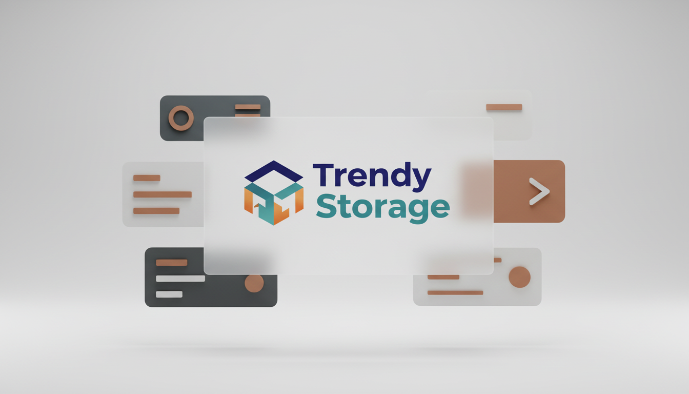 trendystorage.com brand mockup