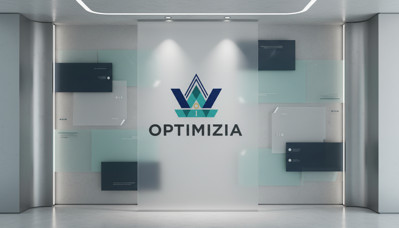 optimizia.com brand mockup