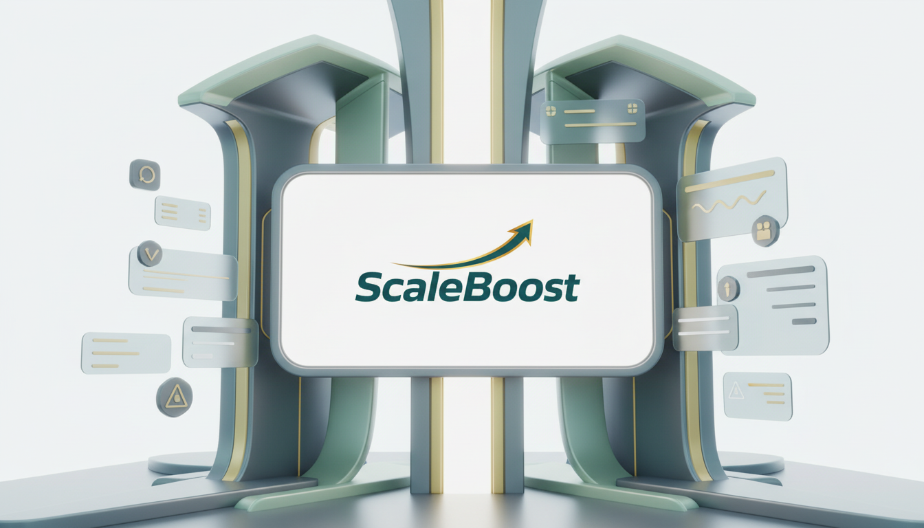 scaleboost.com brand mockup