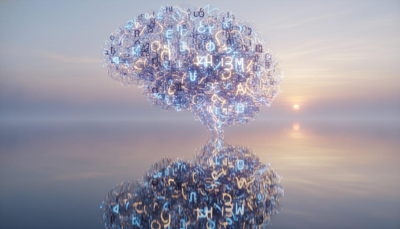 Abstract representation of a brain generating ideas and memorable startup names.