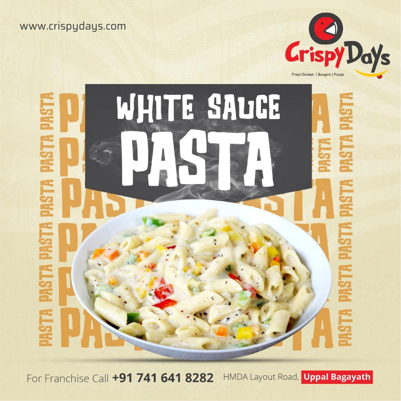 Crispy Days Pasta Menu project showcase