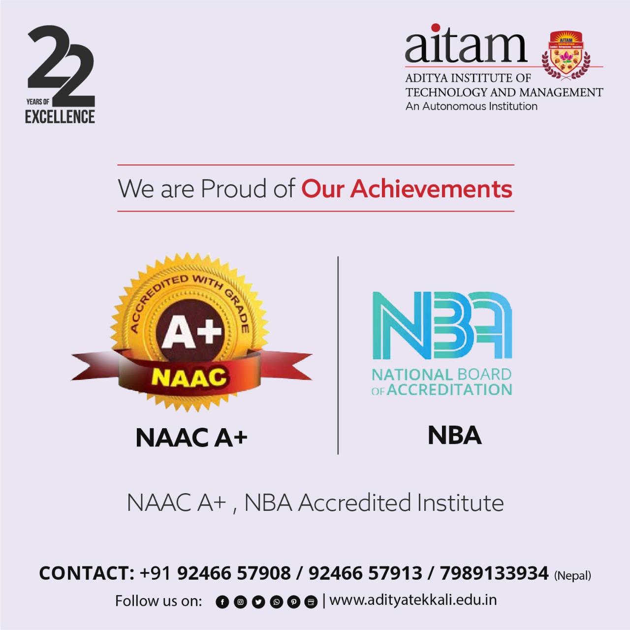 AITAM Institution Achievements