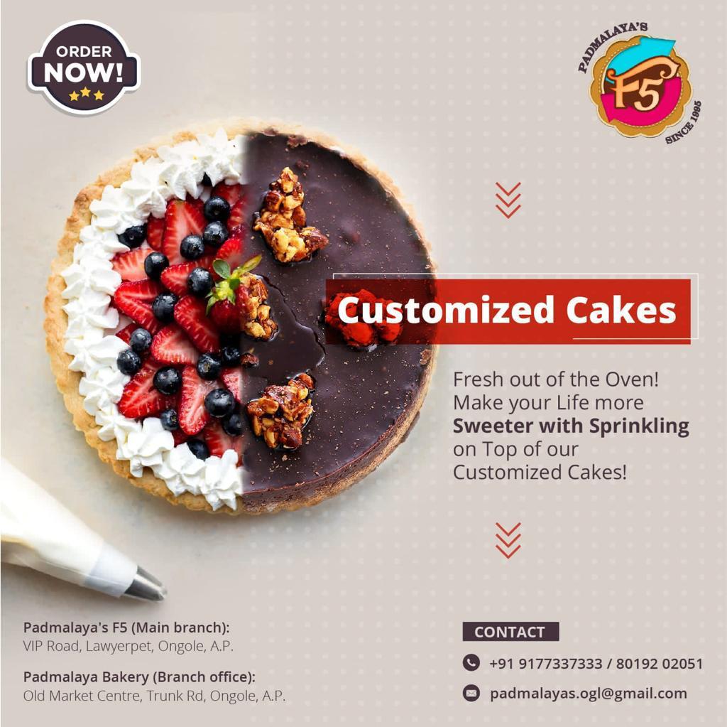 Padmalaya Customized Cakes project showcase
