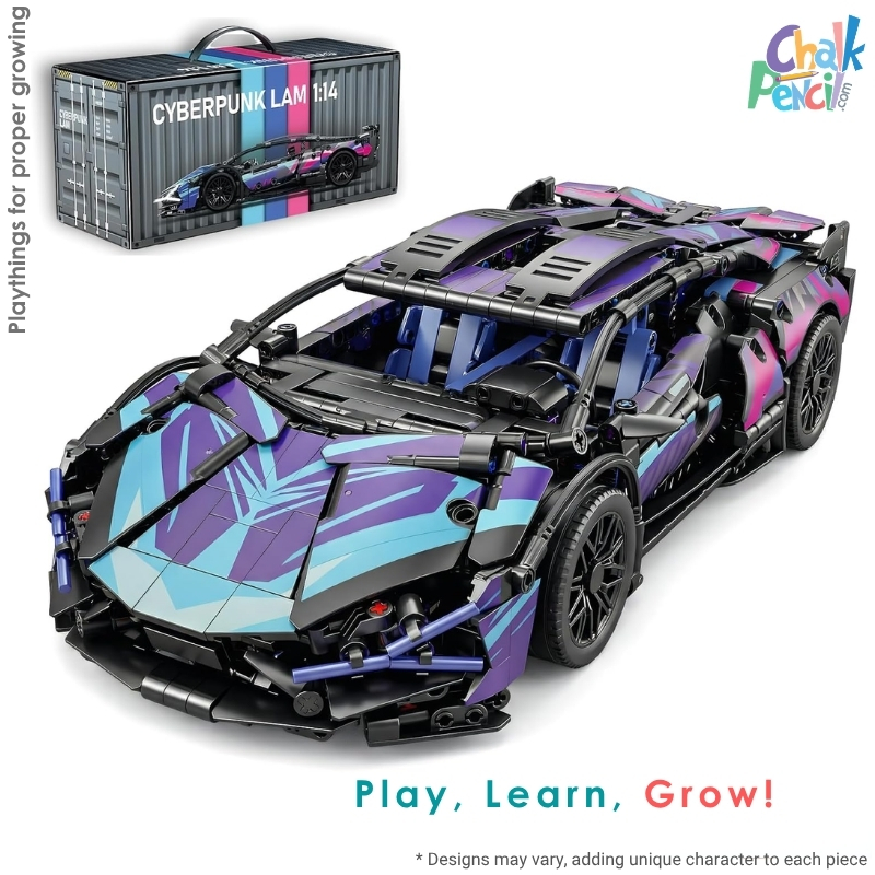 Sports Race Car Building Blocks for Boys & Adults 1:14