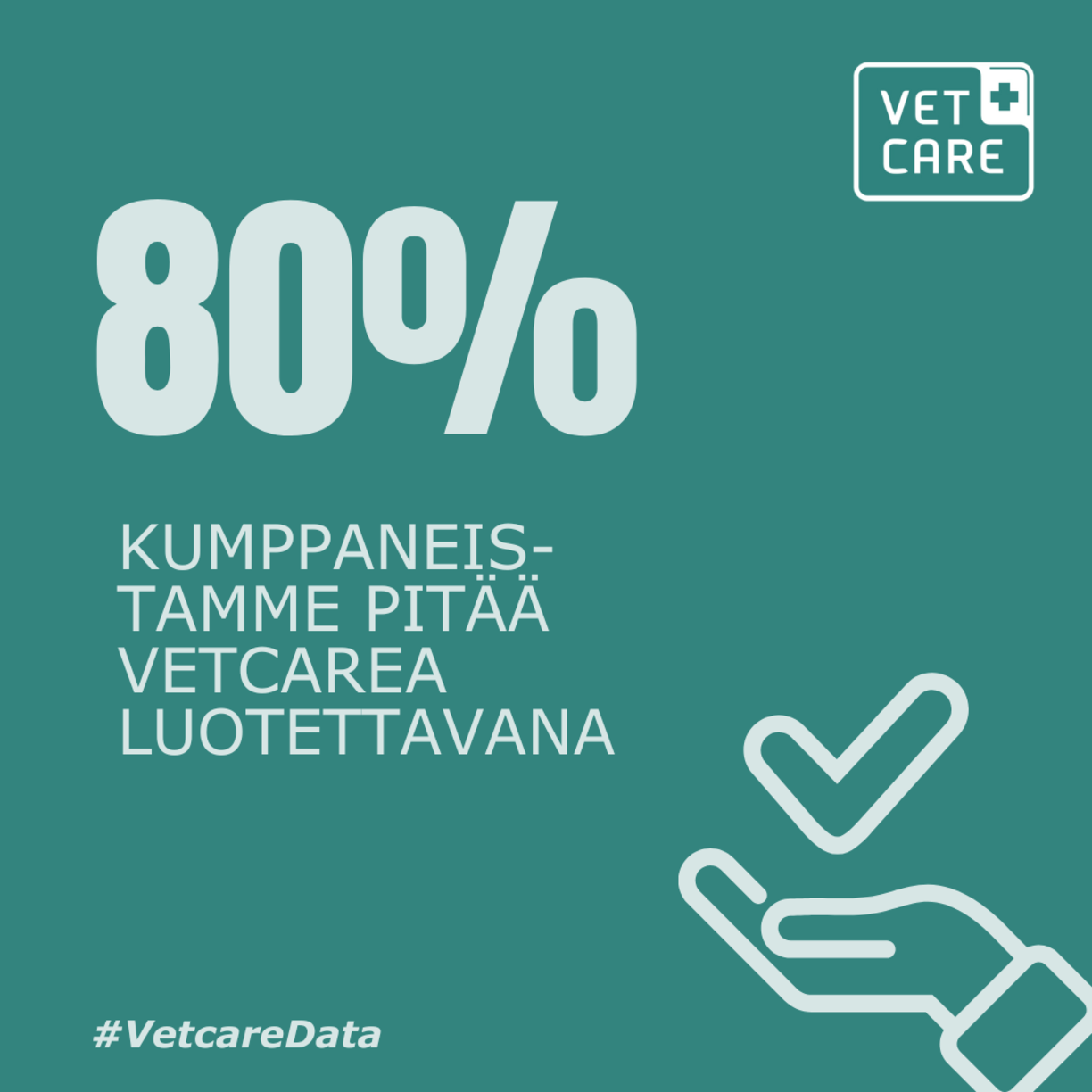 Vetcare kumppanuudet data luotettava FI