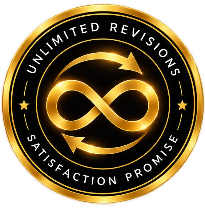 Unlimited revisions and a satisfaction promise on book cover design by Cover By Nabin