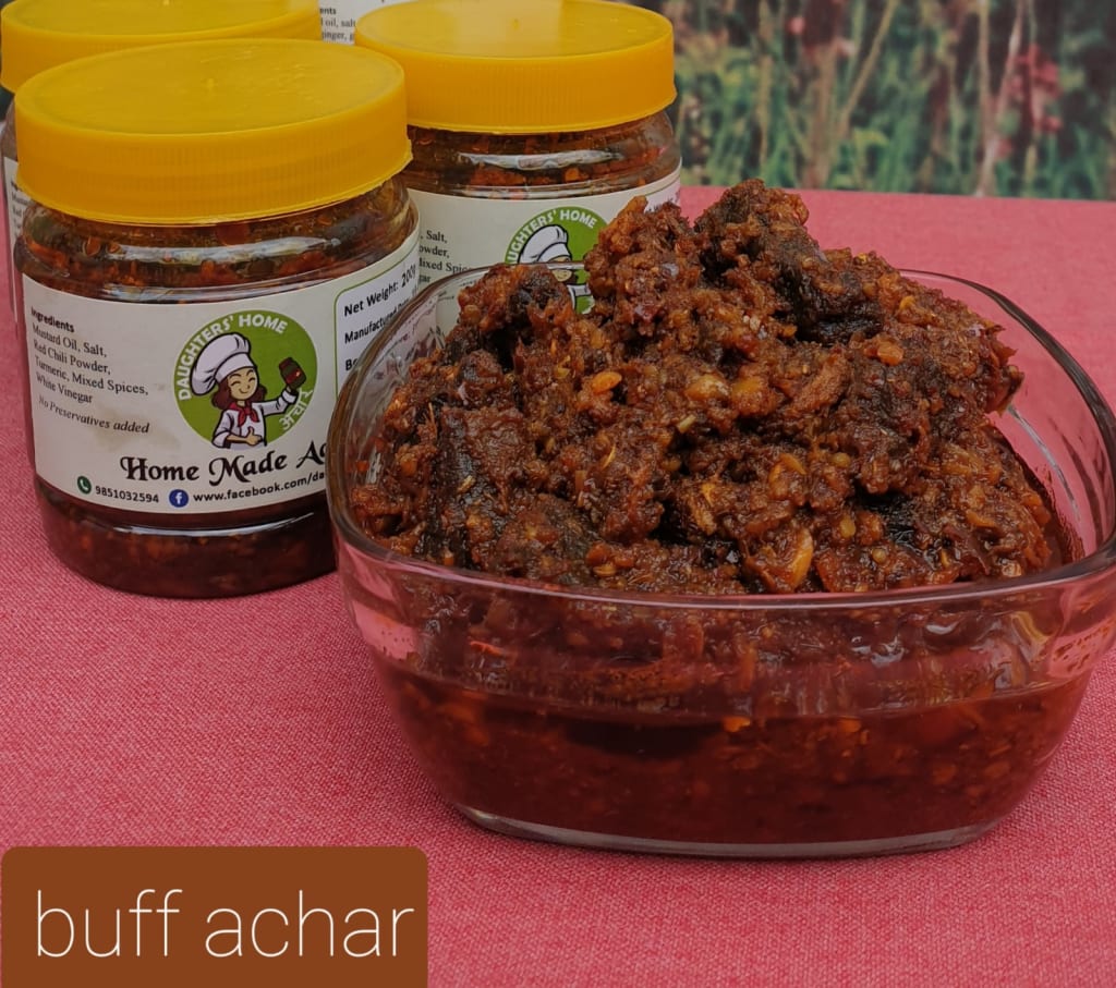 Buff Achar, Handmade, Locally sourced.