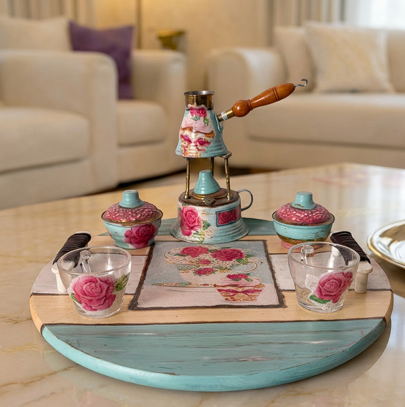 Rosewater Heritage Coffee Set — ديكوباج يدوي في قطر