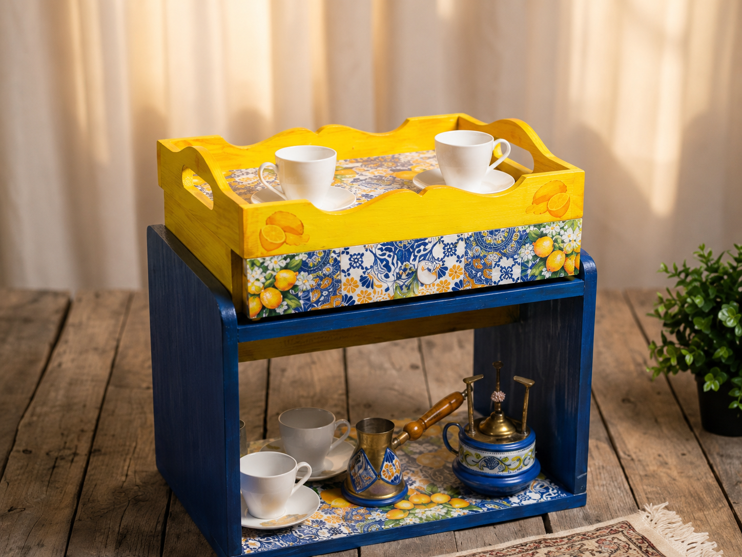 Amalfi Soleil Coffee Station — ديكوباج يدوي في قطر