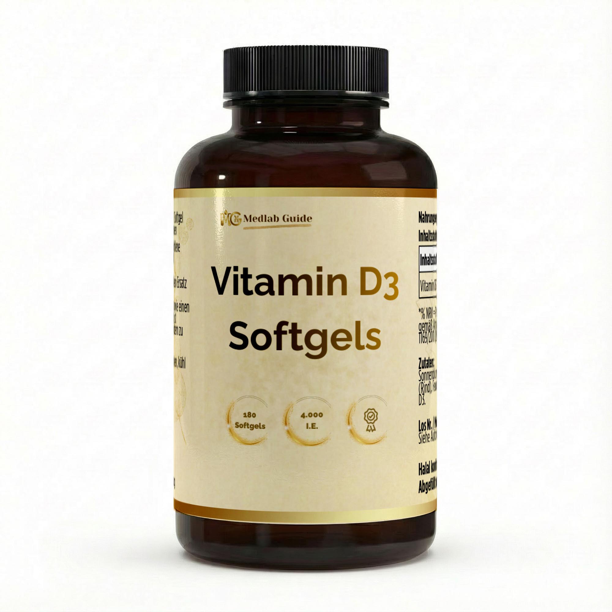 Vitamin D3 4.000 IE - 180 Softgels