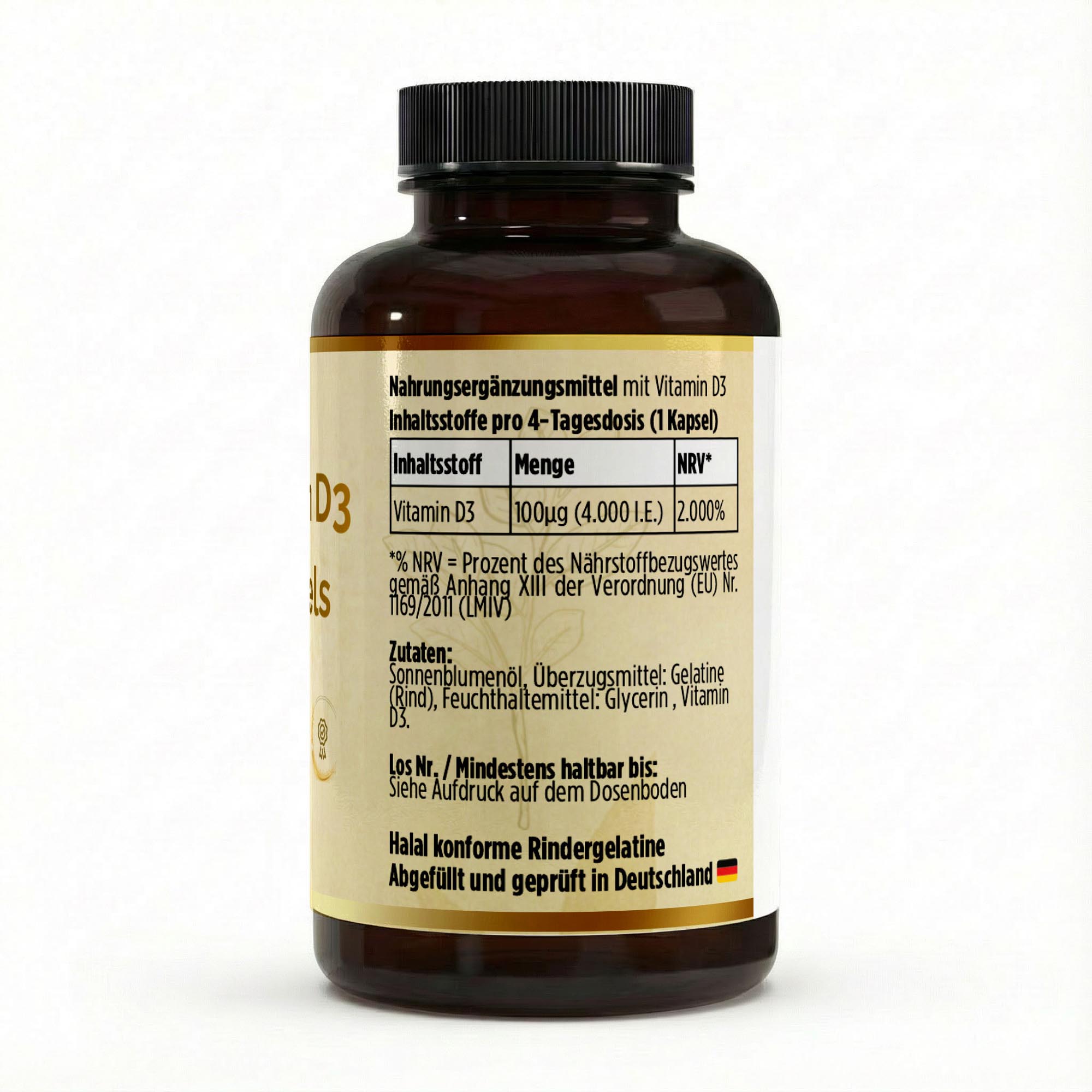 Vitamin D3 4.000 IE - 180 Softgels