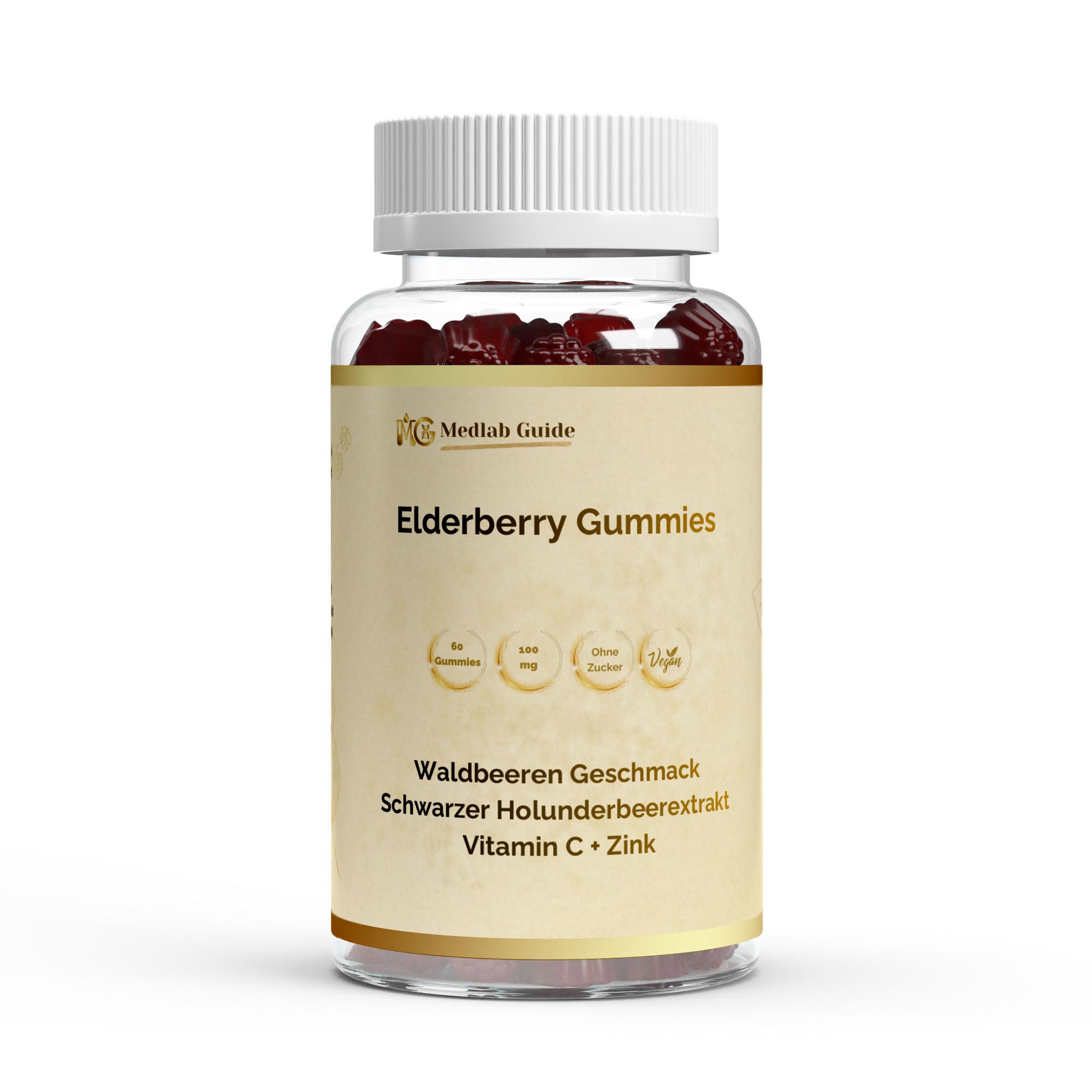 Elderberry + Vitamin C + Zink Gummies - 60 Stk.