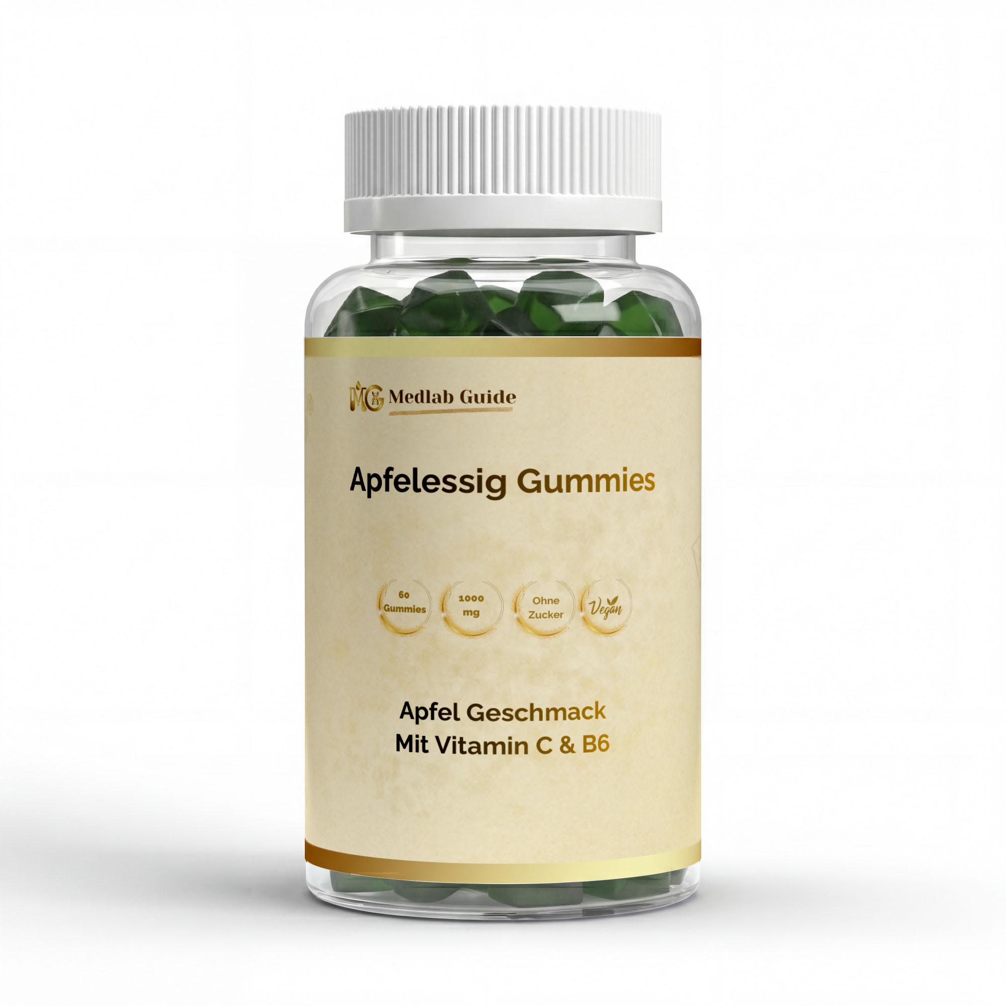 Apfelessig + C + B6 + Chrom Gummies - 60 Stk