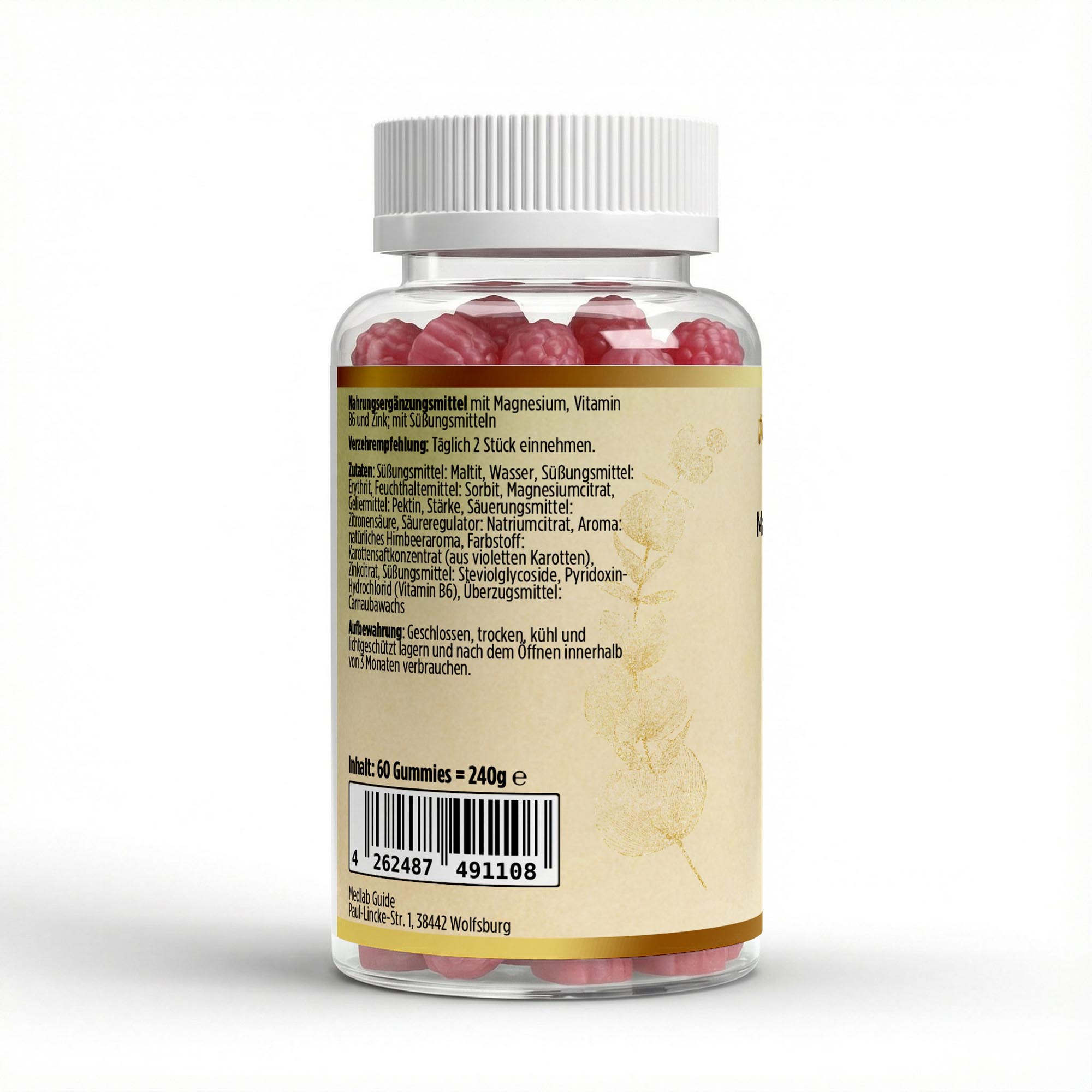 Magnesium + Zink + B6 Gummies - 60 Stk.