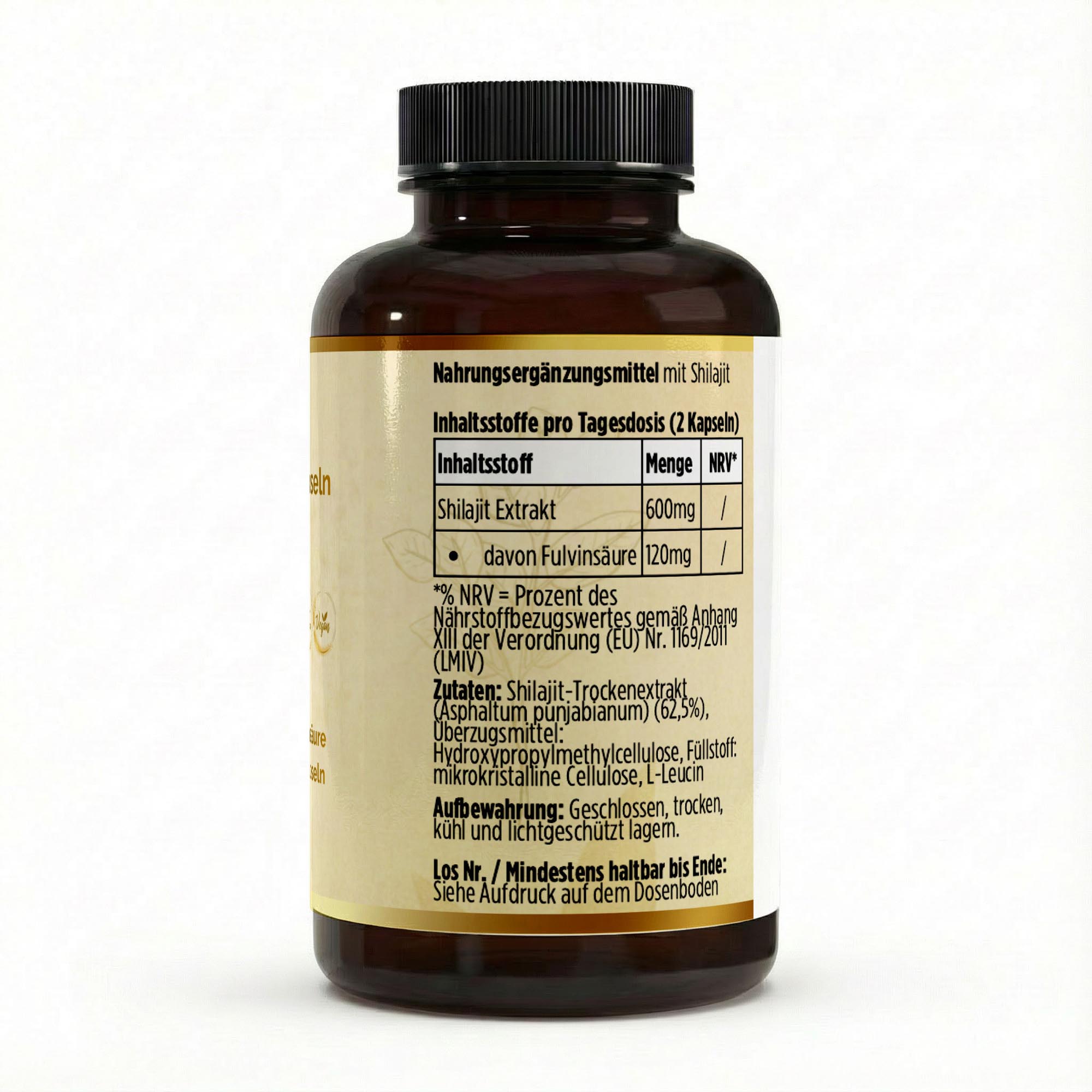 Shilajit (20% Fulvinsäure) - 90 vegane Kapseln