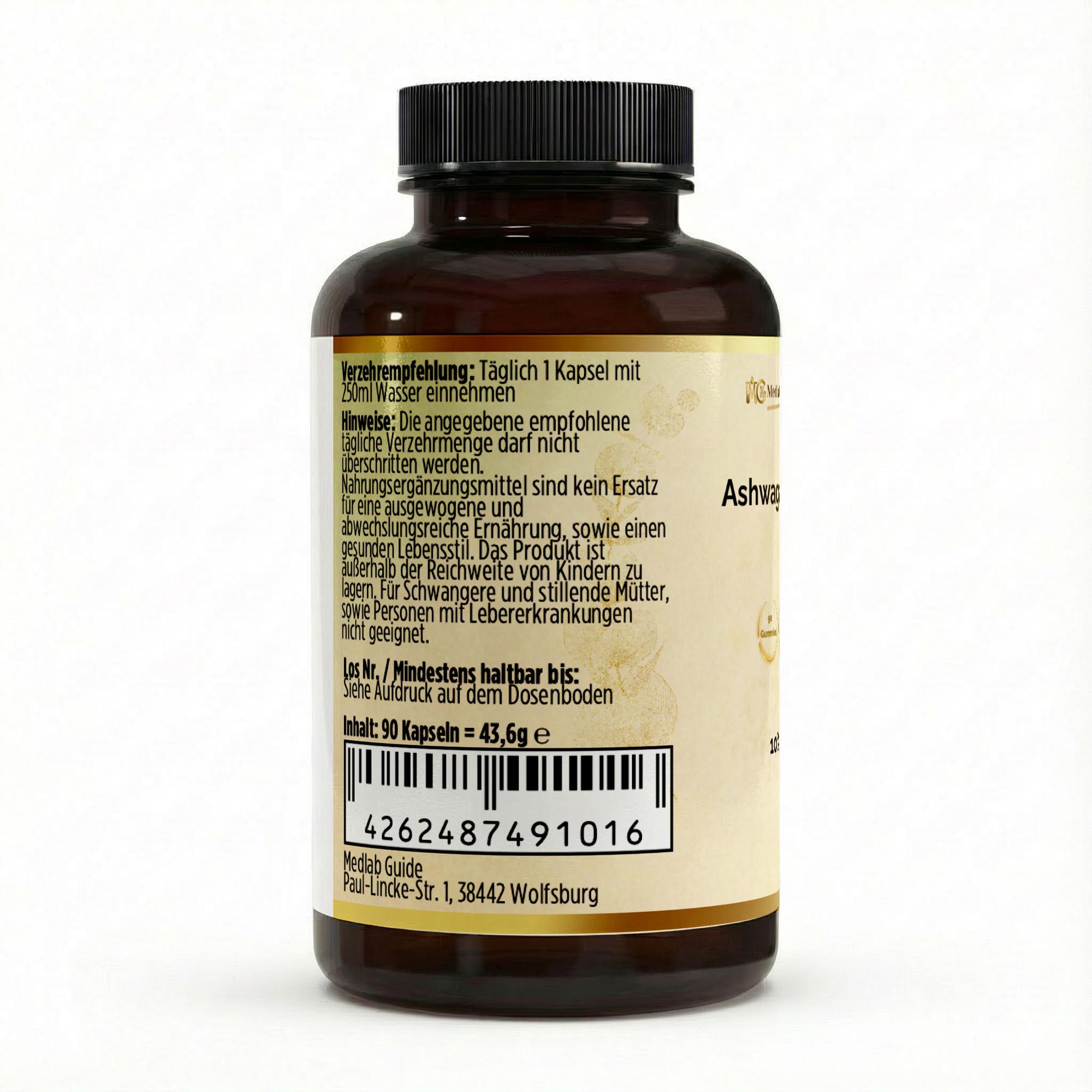Ashwagandha (10% Withanolide) - 90 vegane Kapseln