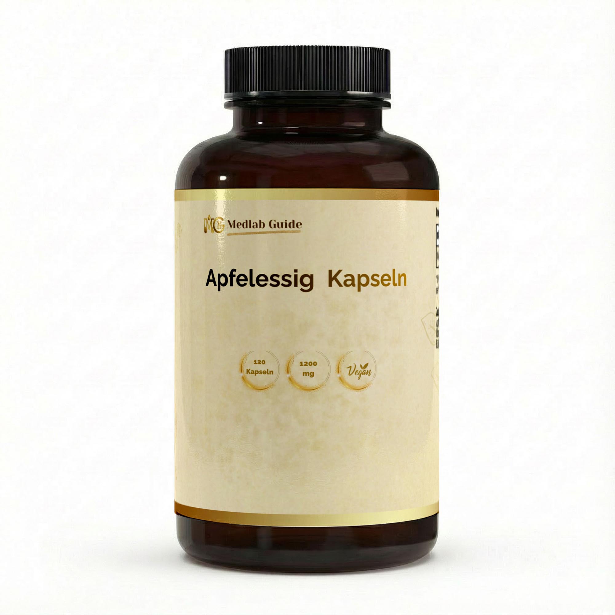 Apfelessig Extrakt Kapseln (600mg je Kapsel) - 120 vegane Kapseln