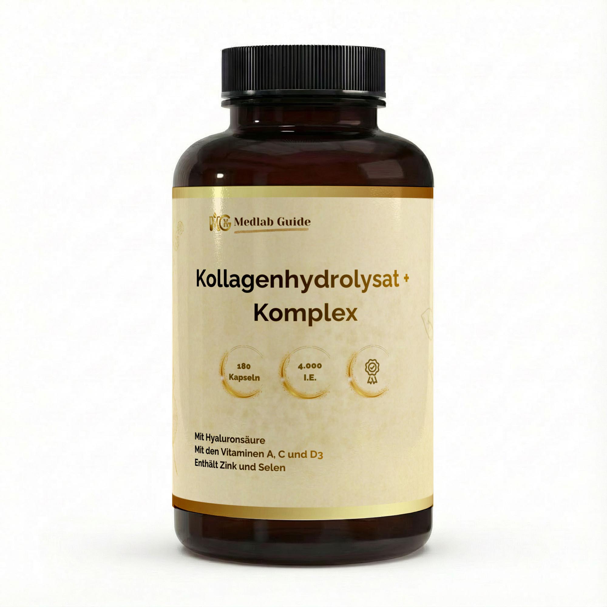 Premium Kollagenhydrolysat PLUS (3000-5000 DA ) - 180 Kapseln