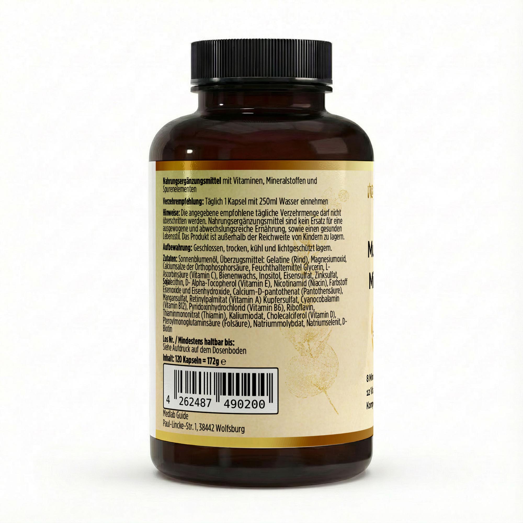 Multivitamin und Mineral Komplex - 120 Softgels