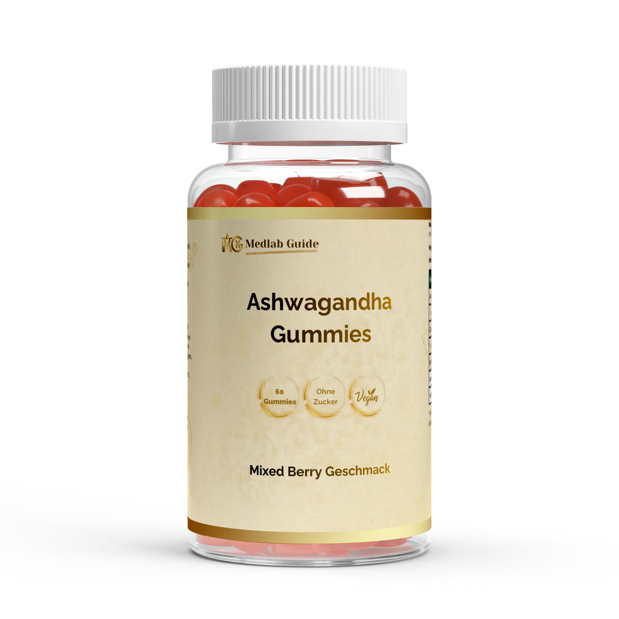 Premium Ashwagandha Gummies 300 + Vitamin B6,- 60 Stk