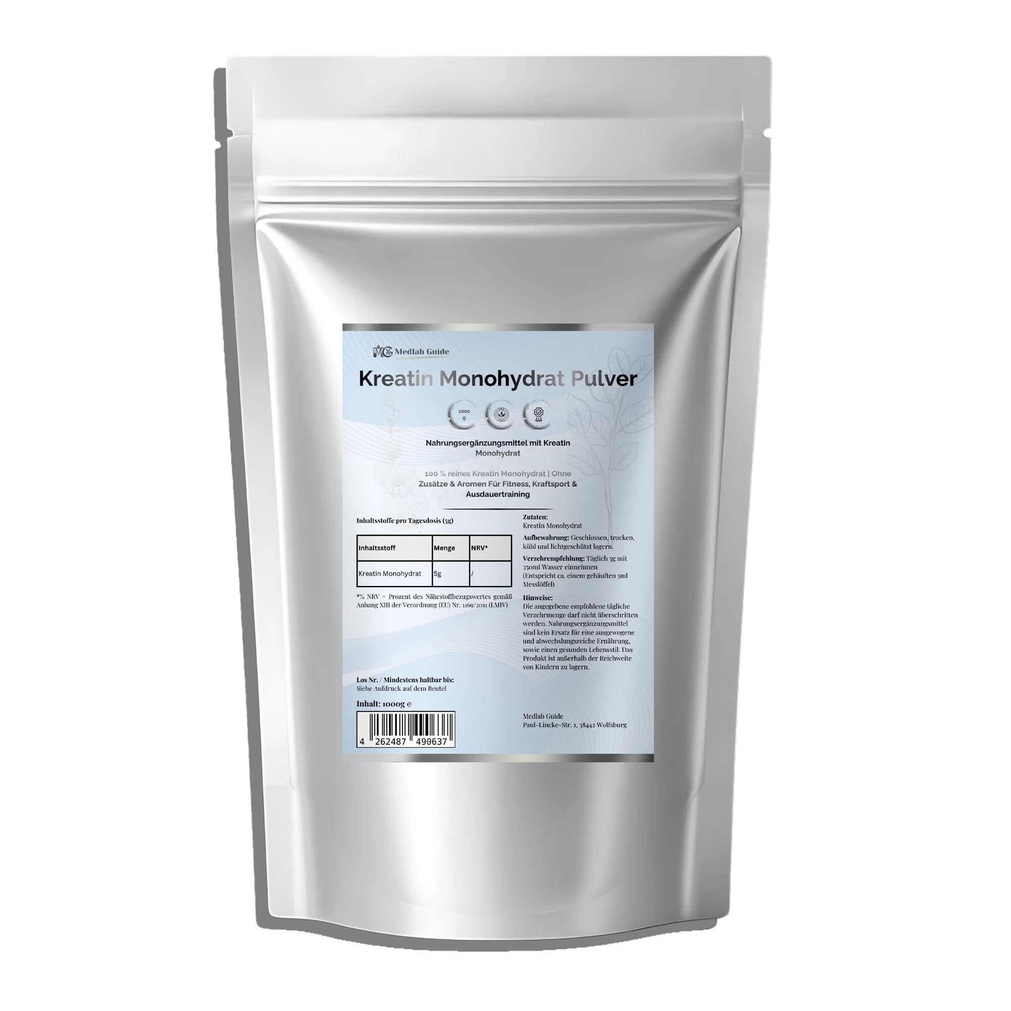 Kreatin Monohydrat - 1000g Doypack