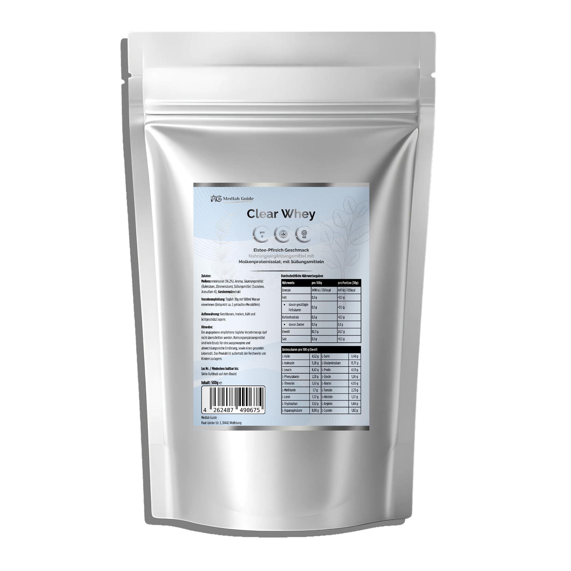 Clear Whey Protein Eistee Pfirsich - 500g