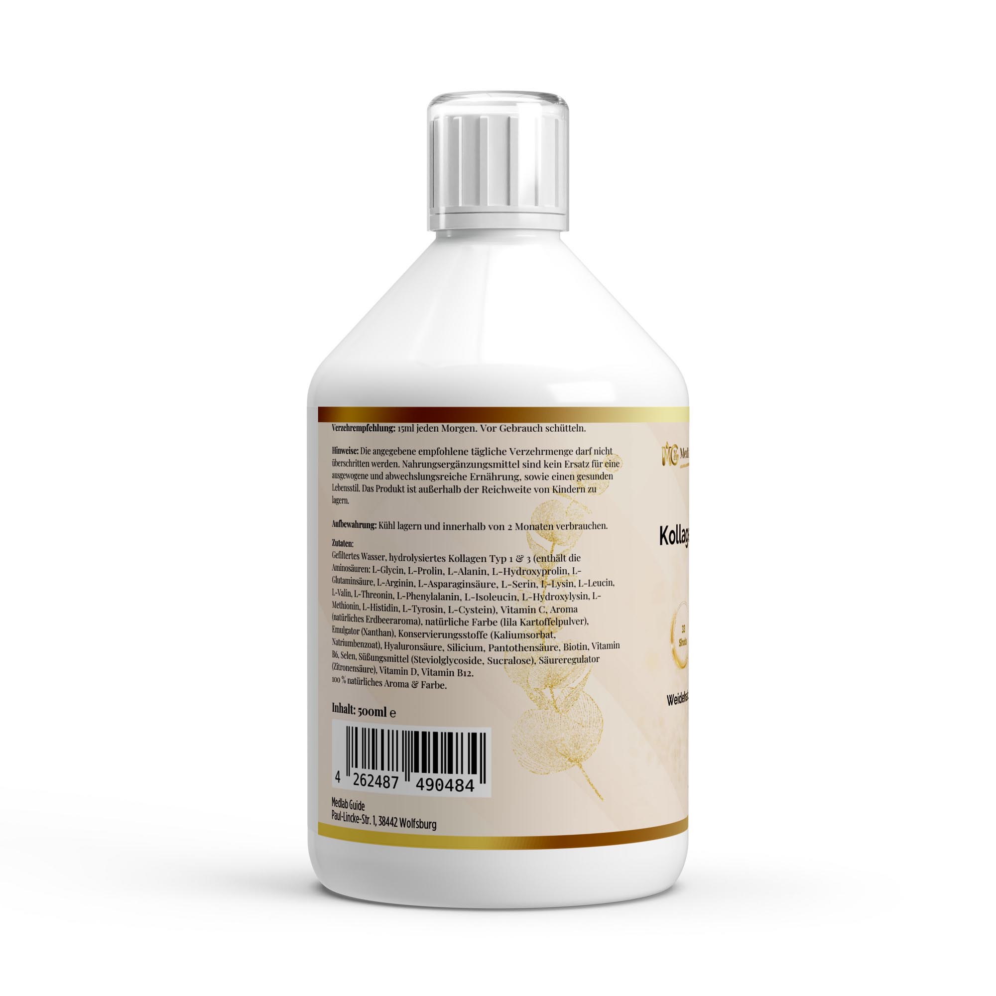 Kollagen Vital PLUS+ Shots (1500 DA) - Wild Berry - 500ml
