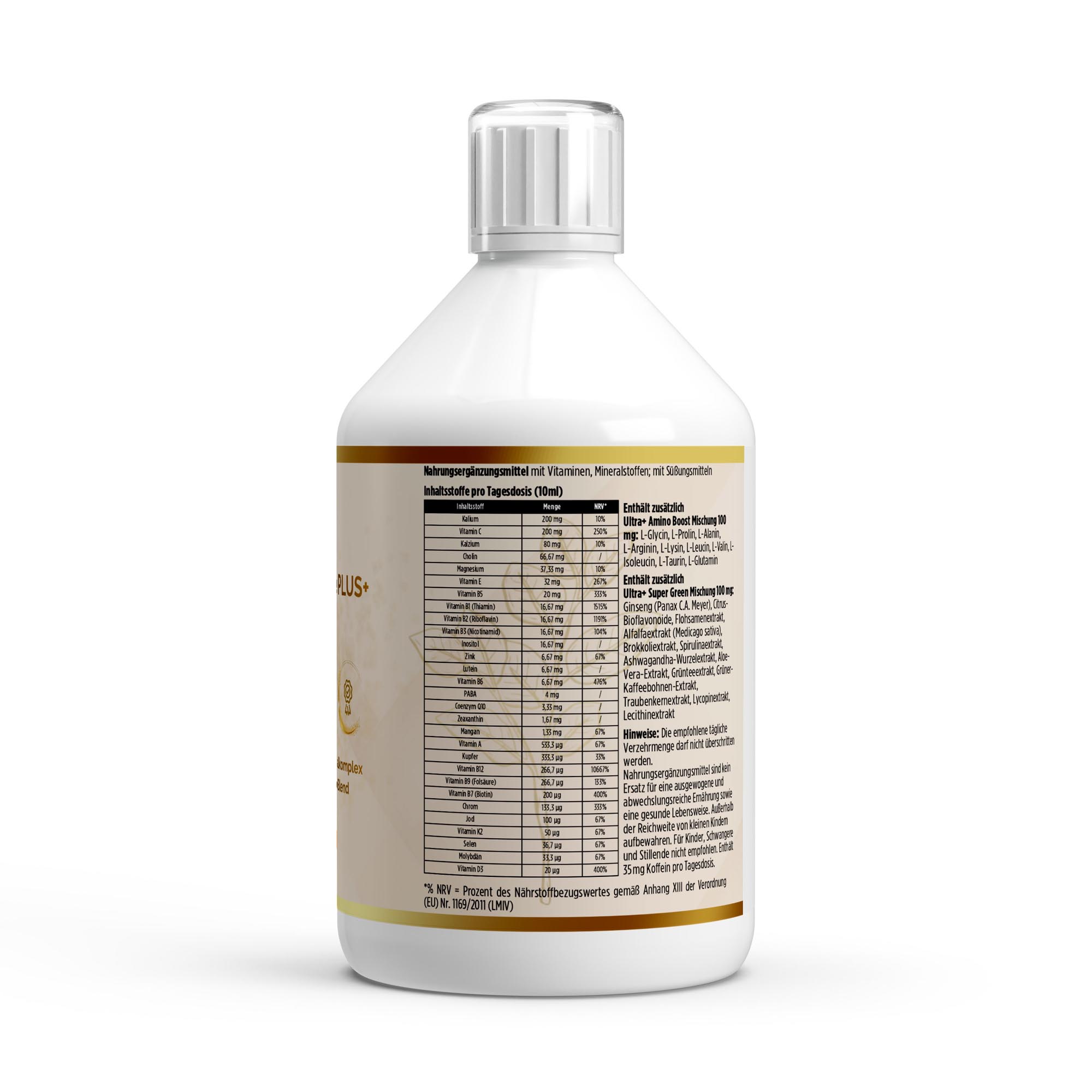 Vita Complete PLUS+ 50 vegane Shots - Fresh Orange - 500ml
