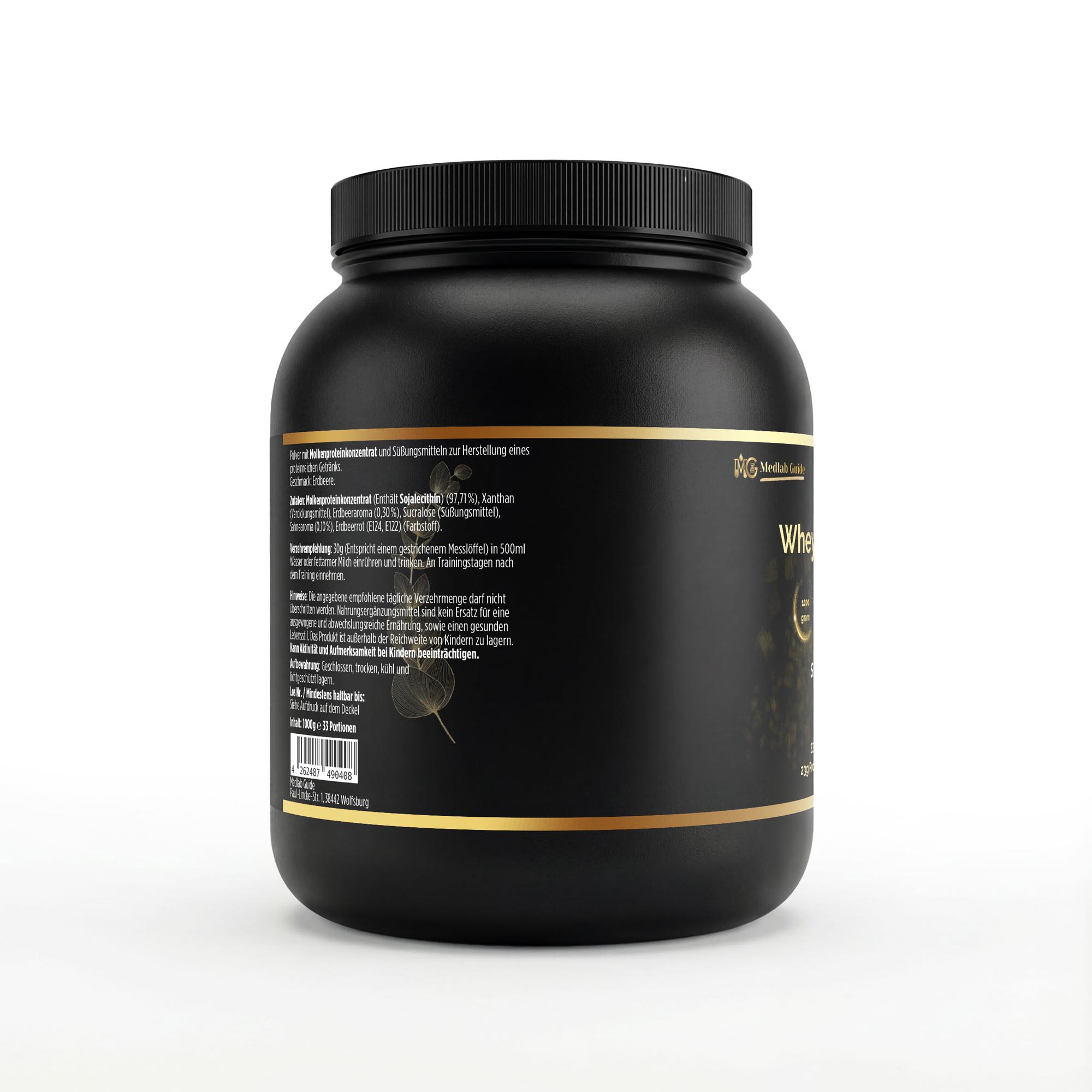 Premium Whey Protein Erdbeere - 1.000g