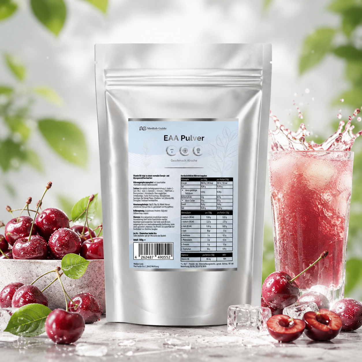 EAA (Essentielle Aminosäuren) Kirsche - 500g