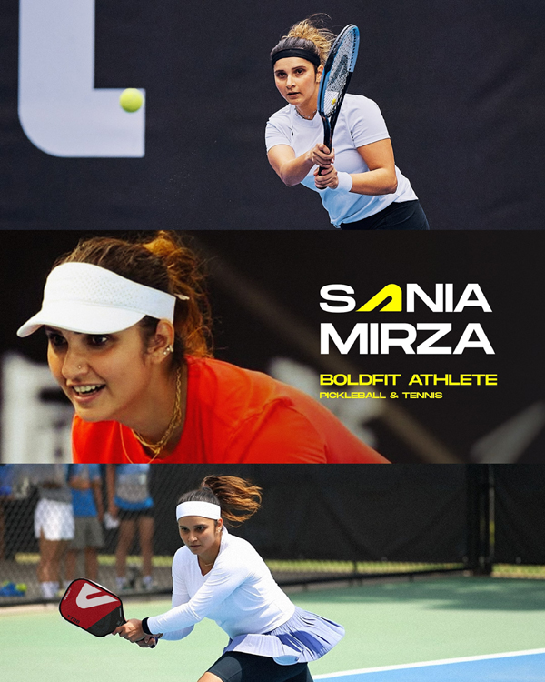 Boldfit Onboards Sania Mirza as Athlete and Investor to Expand Tennis and Pickleball Ecosystem in India