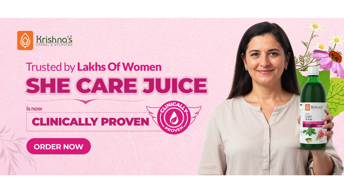 Krishna’s Herbal & Ayurveda Completes Clinical Study on She Care Juice for PCOD Wellness Support