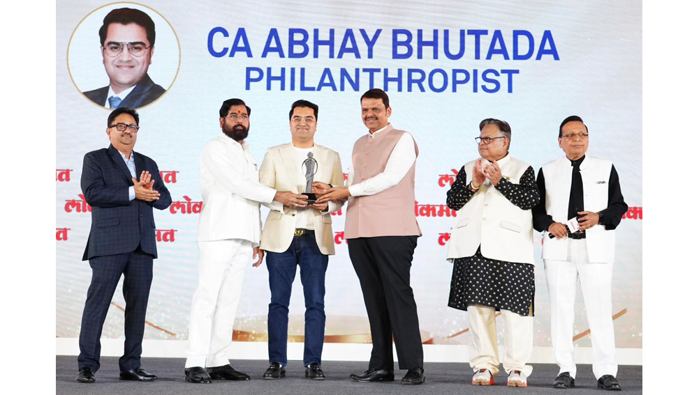 CA Abhay Bhutada Honoured with ‘Maharashtrian of the Year’ Award for Philanthropic and Social Impact Initiatives