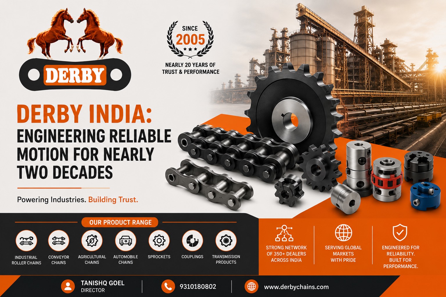 India’s Power Transmission Industry Driving Manufacturing Growth: Why Roller Chains, Sprockets and Couplings Matter More Than Ever