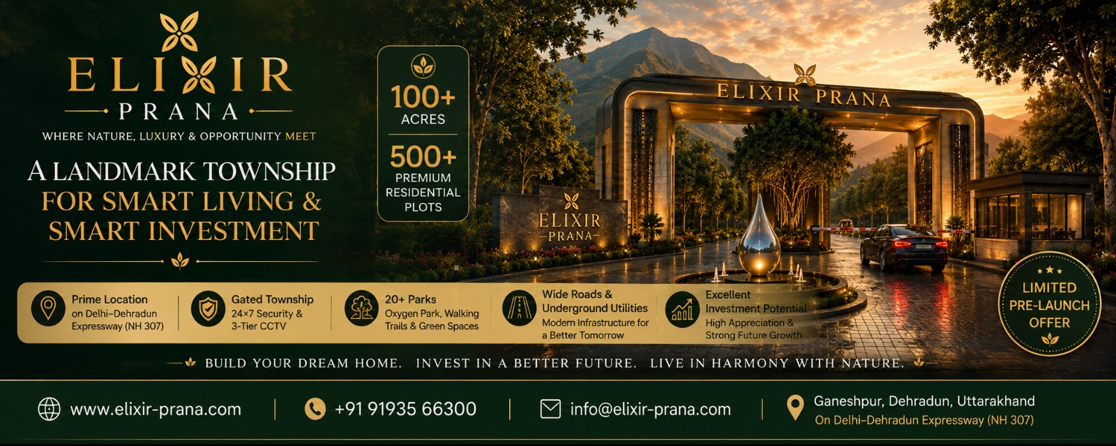 Elixir Prana Unveils a Landmark 100+ Acre Integrated Township on the Delhi–Dehradun Expressway, Redefining Premium Living and Smart Real Estate Investment