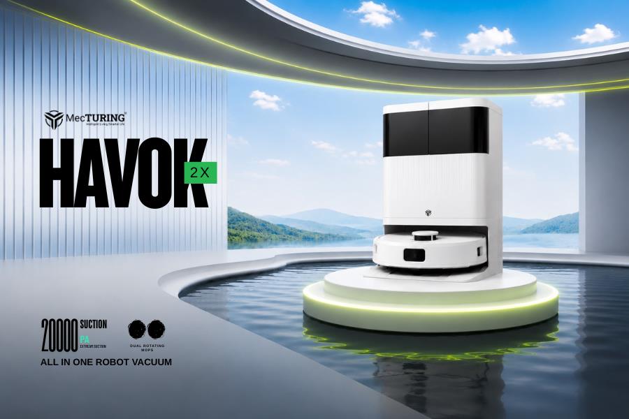MecTURING Launches Havok 2X, Its Most Advanced Flagship Robot Vacuum Cleaner; Secures Robotics Patent — Detail photograph 1
