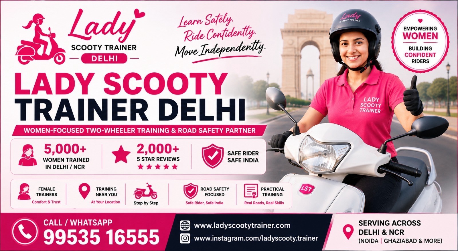 Lady Scooty Trainer Delhi: Empowering Women Through Safe Two-Wheeler Training and Independent Mobility