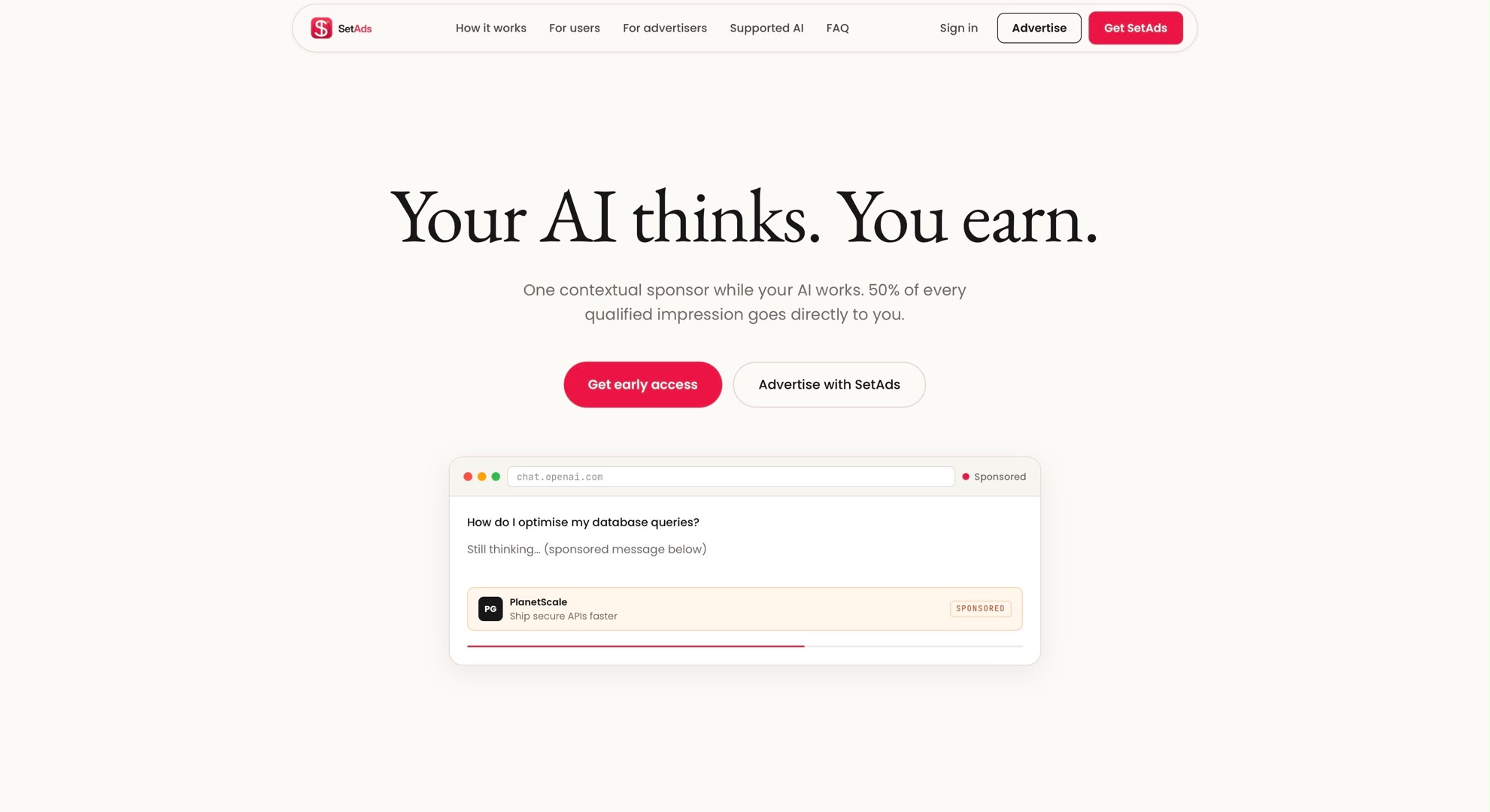 19-Year-Old Builds SetAds: The AI Chat Extension That Pays You to Wait — Detail photograph 1