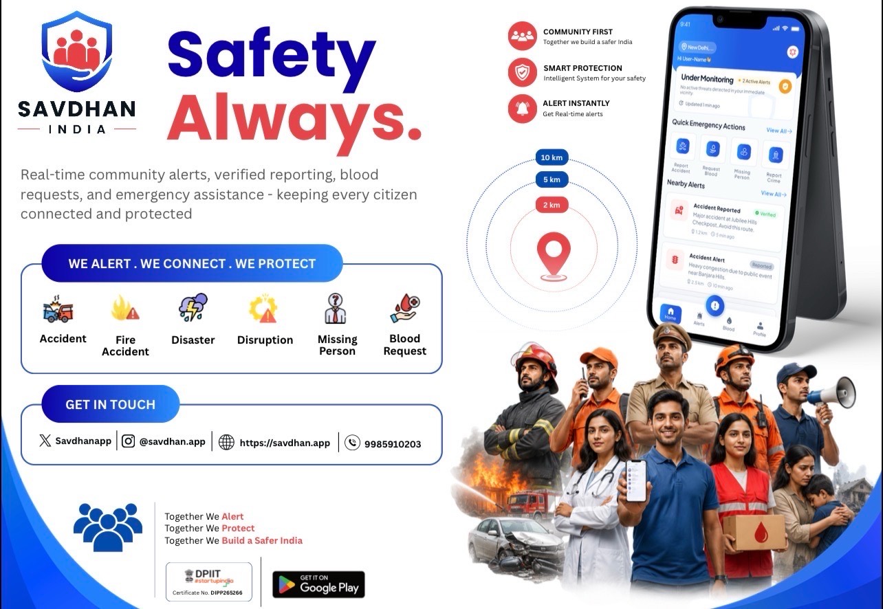 Savdhan India: AI-Powered Community Safety App Aims to Make Local Emergency Information Faster and More Accessible