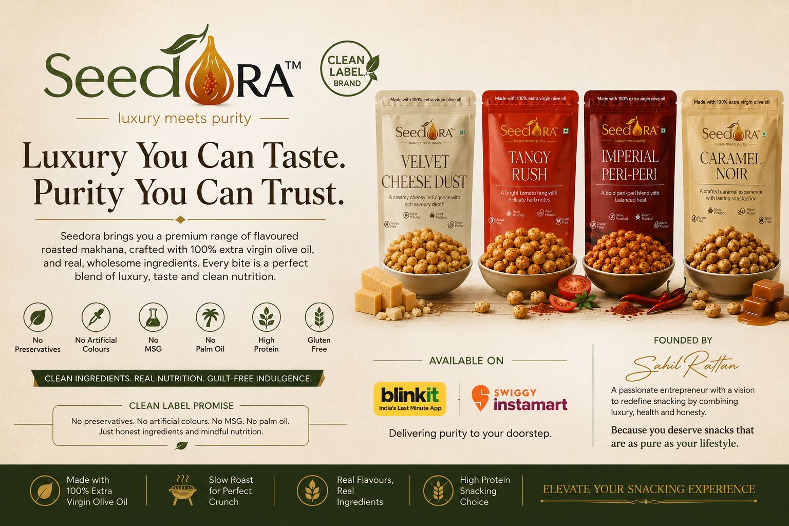 Seedora Superfoods & Co.: Building a Transparent New-Age Brand for Health-Conscious Snacking — Detail photograph 1