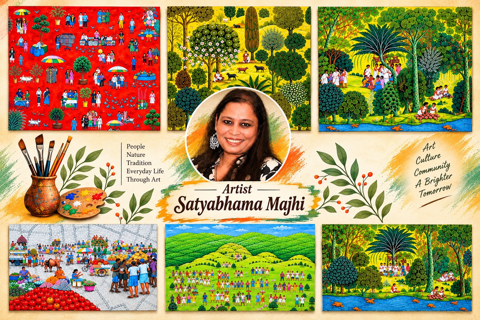 Satyabhama Majhi: The Odisha Artist Turning Soil, Memory and Community into Contemporary Art