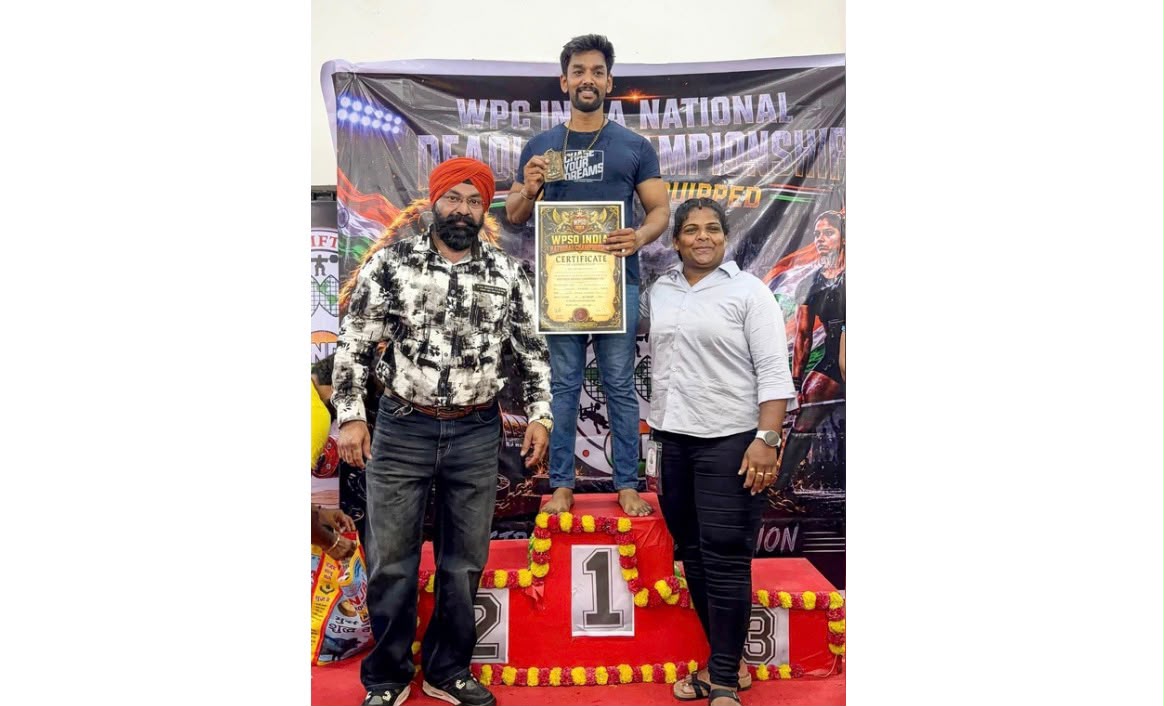 Amalapuram Powerlifter Ragireddy Sravan Kumar Wins Six Medals at National Championship in Delhi