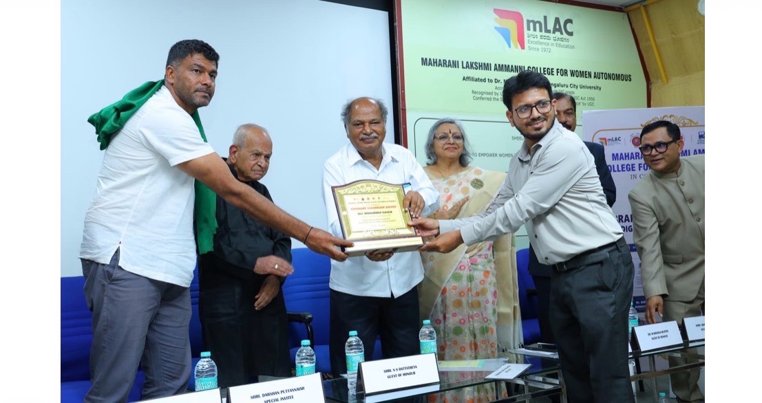 Mohammed Suhaib Honoured with Visionary Leadership Award for Expanding School Libraries in Melukote
