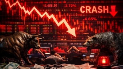 Stock Market Crash: Sensex Falls Over 1,000 Points, Nifty Slips Below 22,300 as Investors Lose ₹9 Lakh Crore