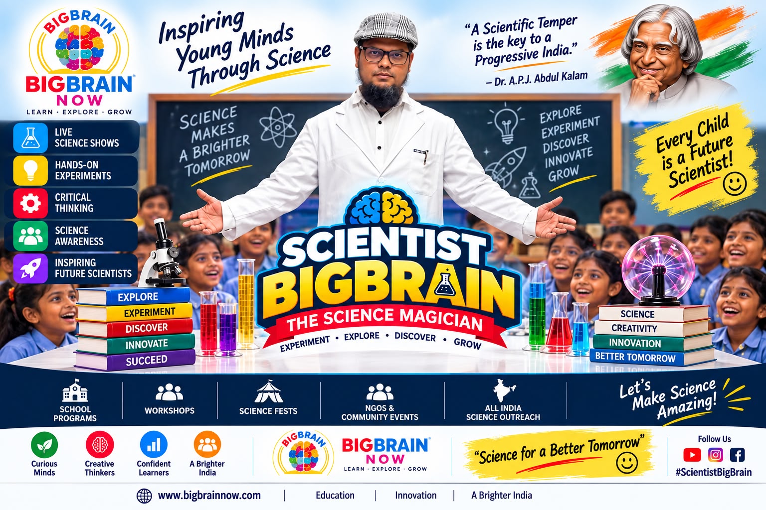 Scientist Asif and BigBrain Now Take Science Beyond the Classroom, Inspiring Young Minds Across India