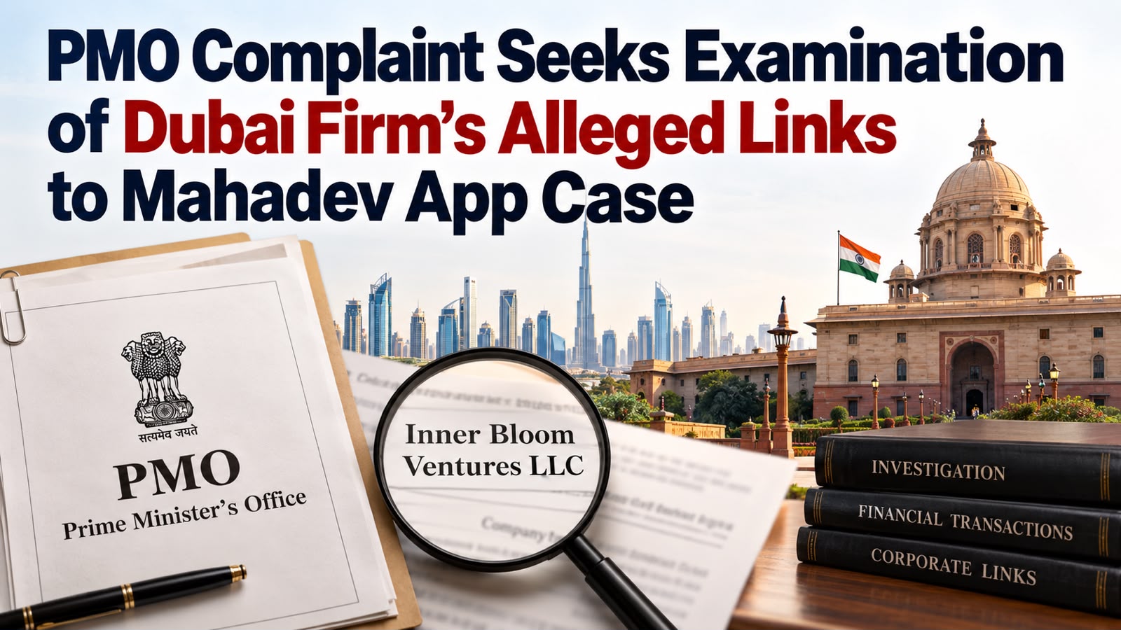 PMO Complaint Seeks Examination of Dubai Firm’s Alleged Links to Mahadev App Case