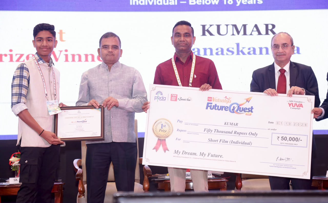 Palanpur’s Kumar Nayan Chatrariya Wins National First Prize in NPS Vatsalya FutureQuest 1.0 Short Film Contest