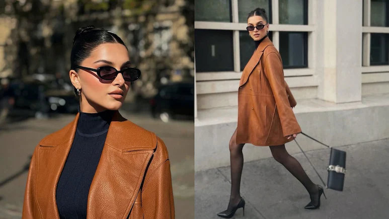 Tara Sutaria Brings Autumn Elegance to Paris Fashion Week in a Suede Trench Coat